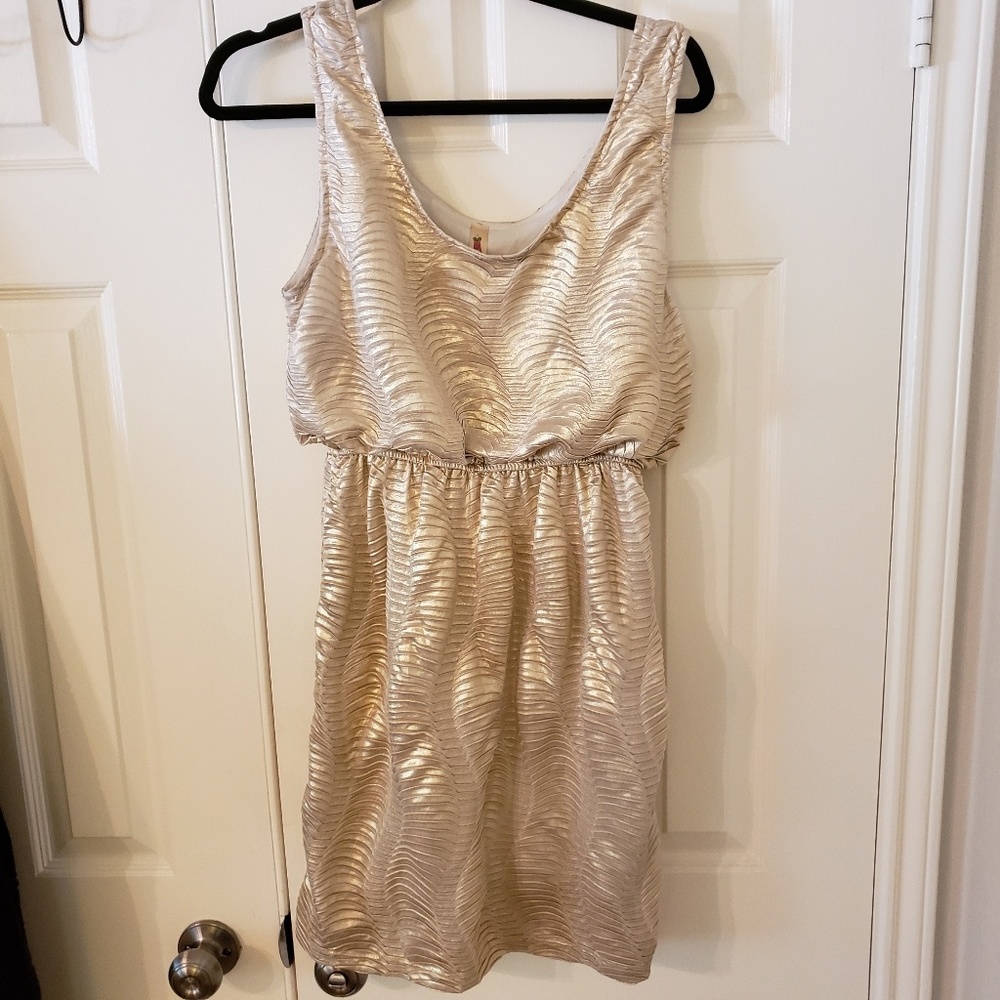 Gold Minidress